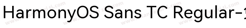 HarmonyOS Sans TC Regular字体转换